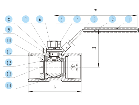 1-PC Ball Valve