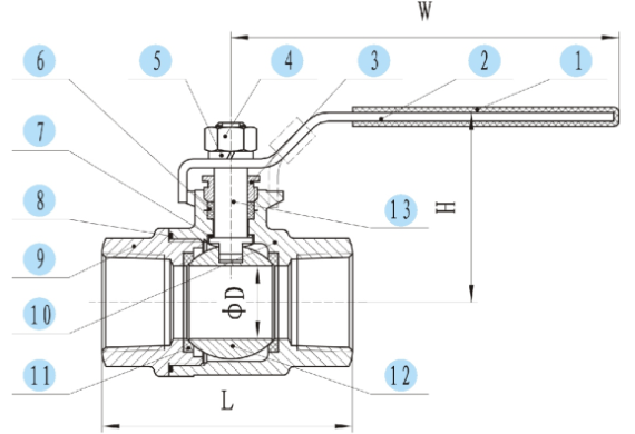 2-PC Ball Valve