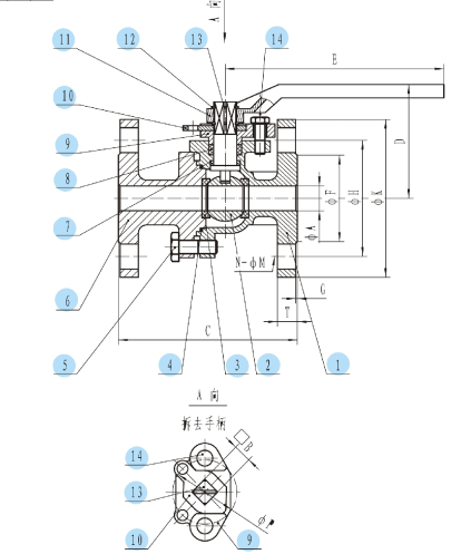 2-PC Flanged Ball Valve(DIN)