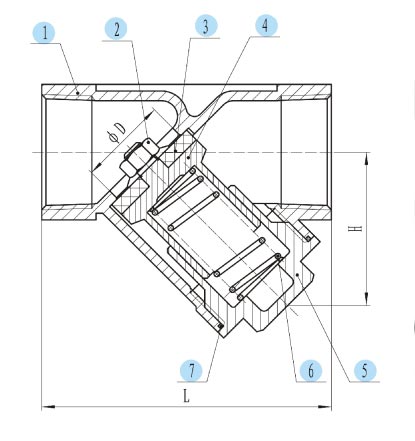 Y-Spring Check Valve